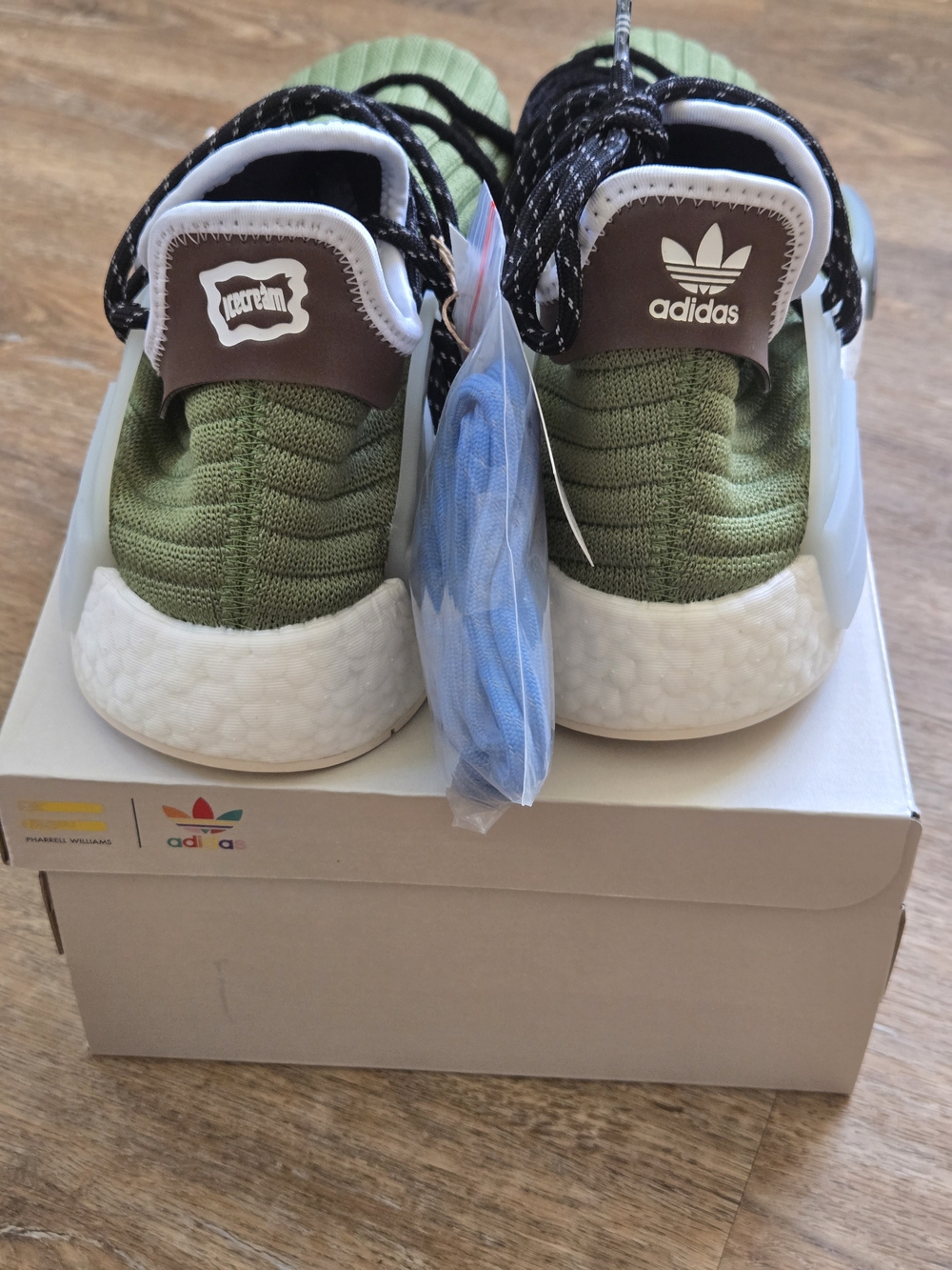 Adidas Hu Pharrell x Bbc Dog Men's Knit Slip-On Sneakers- Size 11.5 - Picture 4 of 10